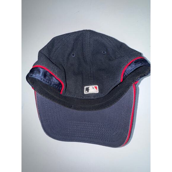 New Era Atlanta Braves Blue Official Batting Practice Hat Embroidered Red Piping - Picture 3 of 5